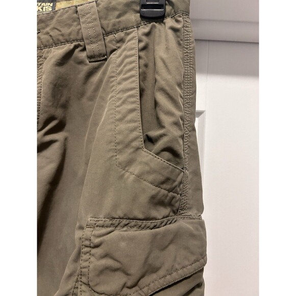 Mountain Khakis Pants Men 30x32 Olive Green Convertible Zip Off Straight Hiking - Picture 7 of 10